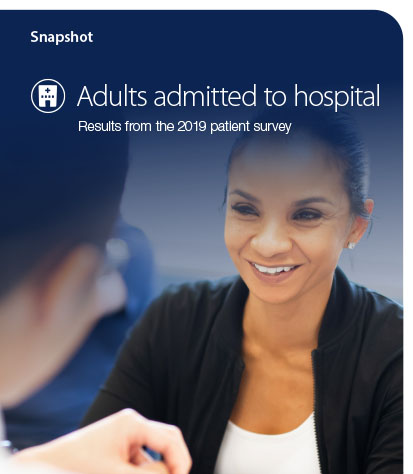 Adult Admitted Patient Survey 2019 cover